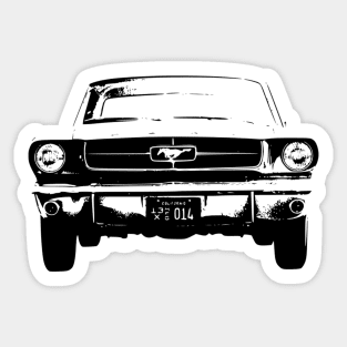 Mustang I Fastback 1964 Sketch Black Sticker